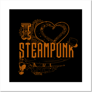 I ❤️ STEAMPUNK! Posters and Art